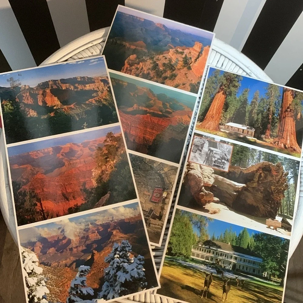 Grand Canyon and Yosemite National Park Vintage Postcard Set of 18 Brand New